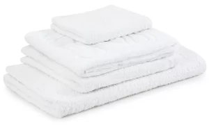 duży zestaw 14 sztuk białych, bawełnianych ręczników  tango hotel white 400 g/m²
