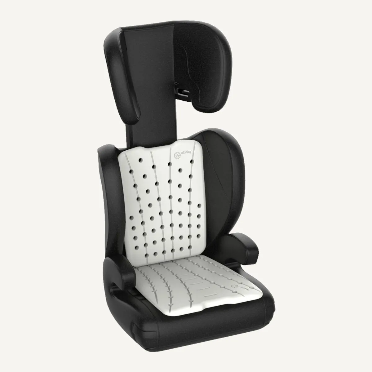 Okiday zestaw wkładek XL: oparcie, siedzisko akcesoria podróżne do fotelika samochodowego