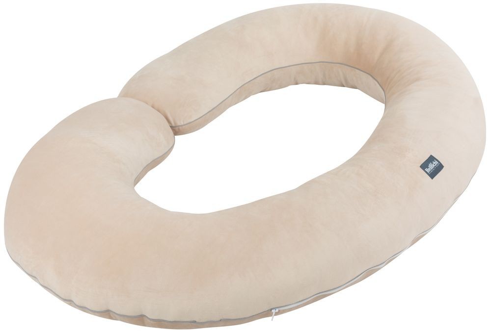 Duża poduszka ciążowa w kształcie litery C, 140×85 cm, beżowa