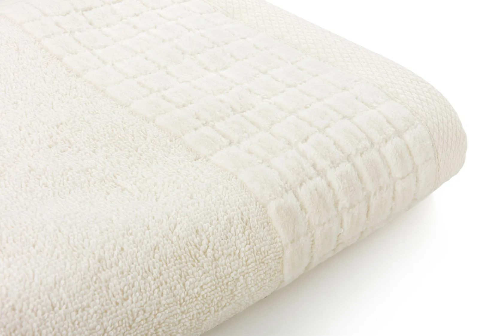 Gruby i miękki ręcznik do rąk 100×50 cm Larissa ecru/ krem 500 g/m²