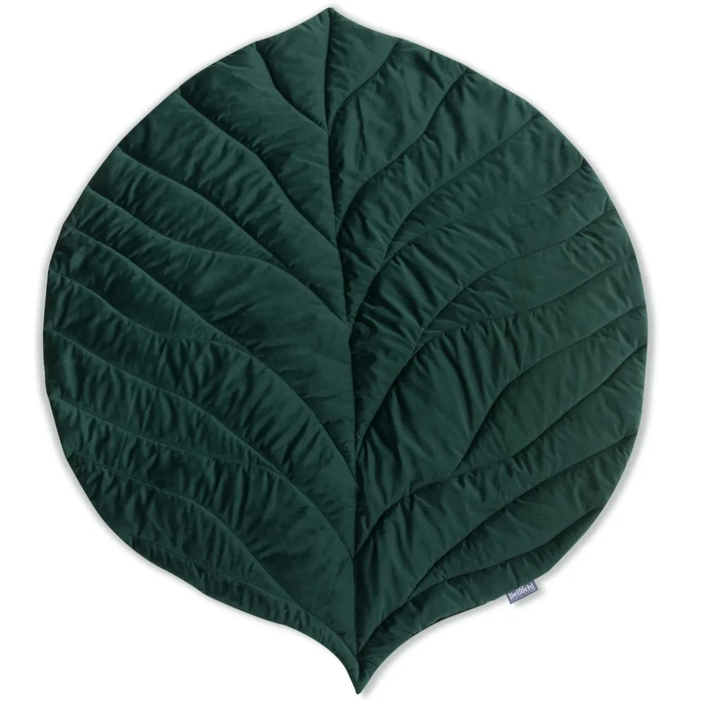 Mata do zabawy mały zielony liść 95×78 cm