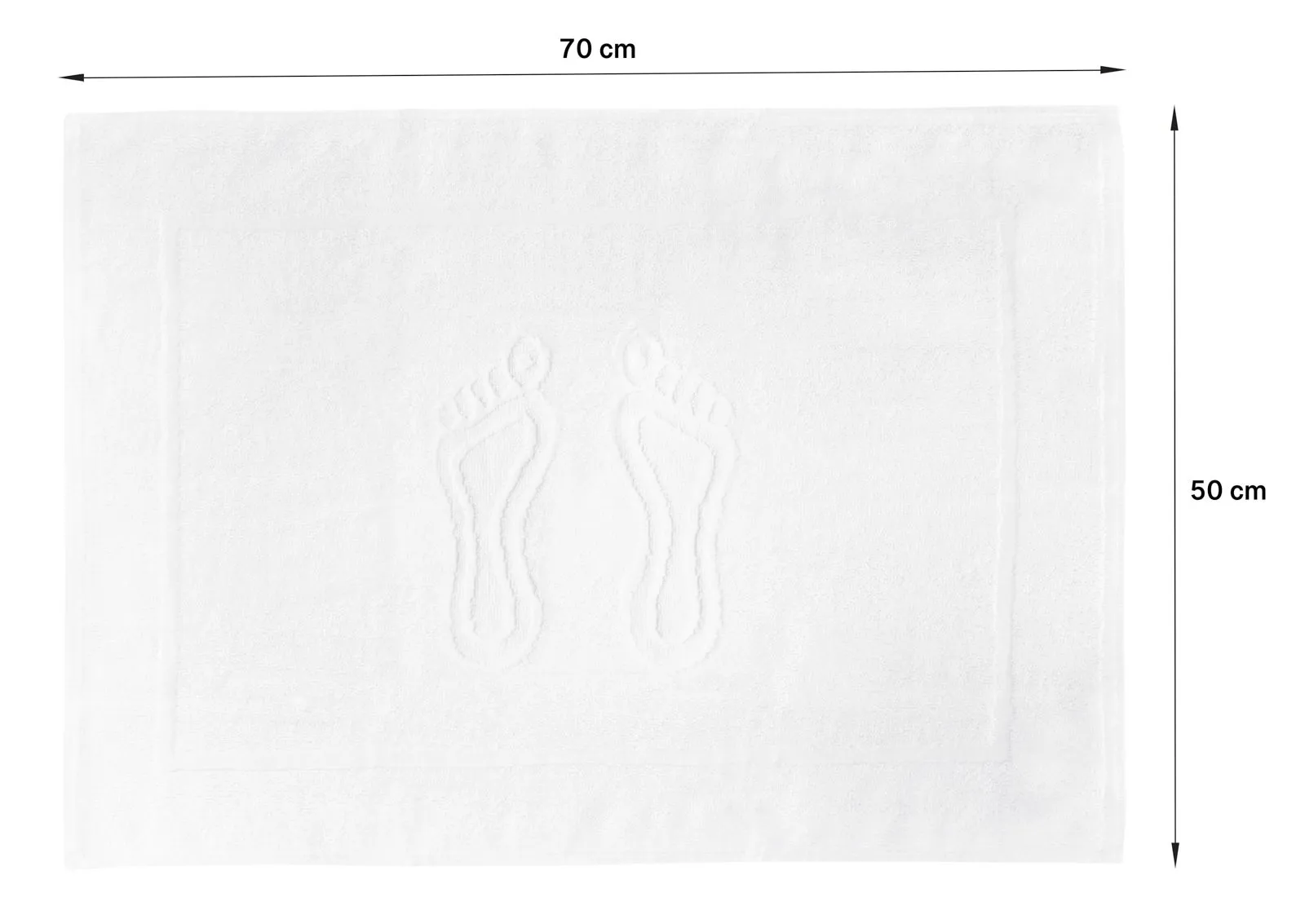 bawełniany ręcznik pod stopy 70×50 cm dywanik łazienkowy tango hotel, 400 g/m²