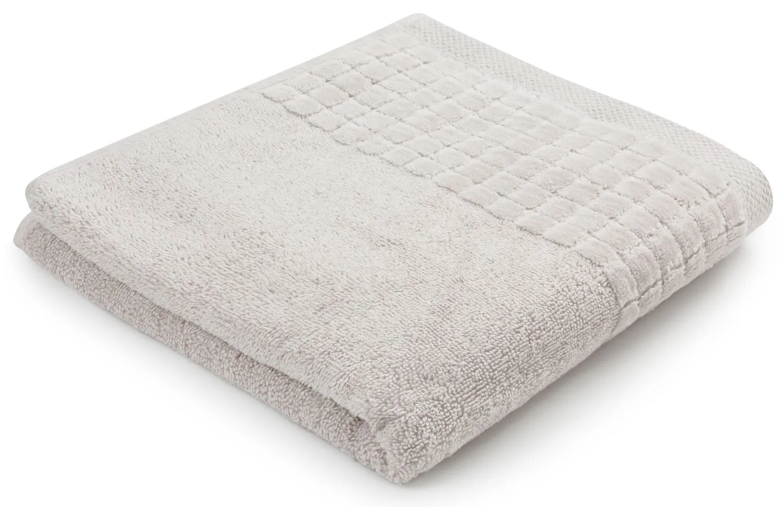 Gruby i miękki ręcznik do rąk 100×50 cm Larissa sepia/ jasny szary 500 g/m²