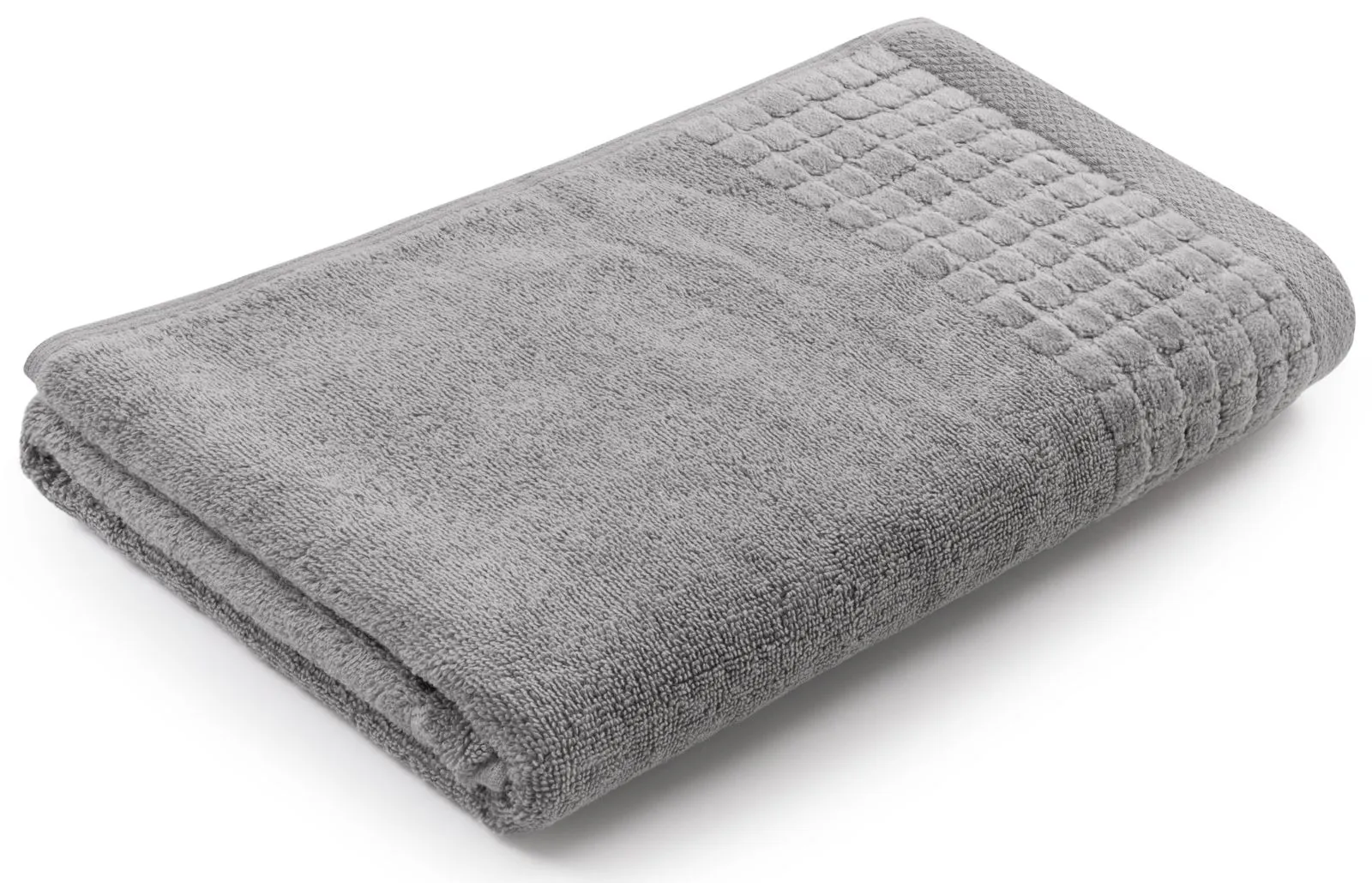 Gruby i miękki ręcznik kąpielowy 140×70 cm Larissa szary 500 g/m²